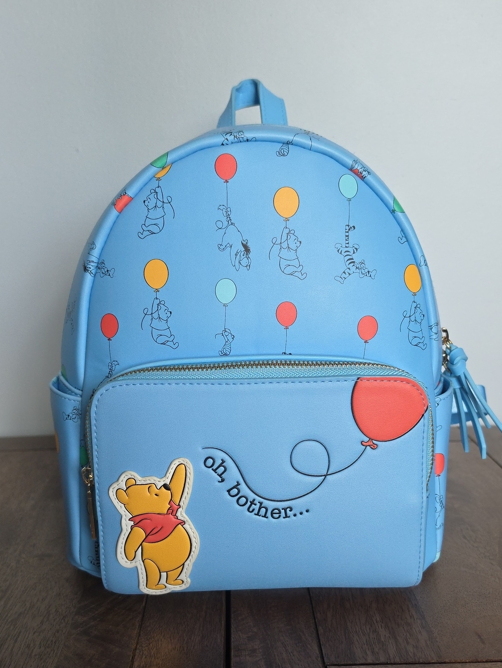 Danielle Nicole Winnie the Pooh Blue Mini Backpack with Balloons
